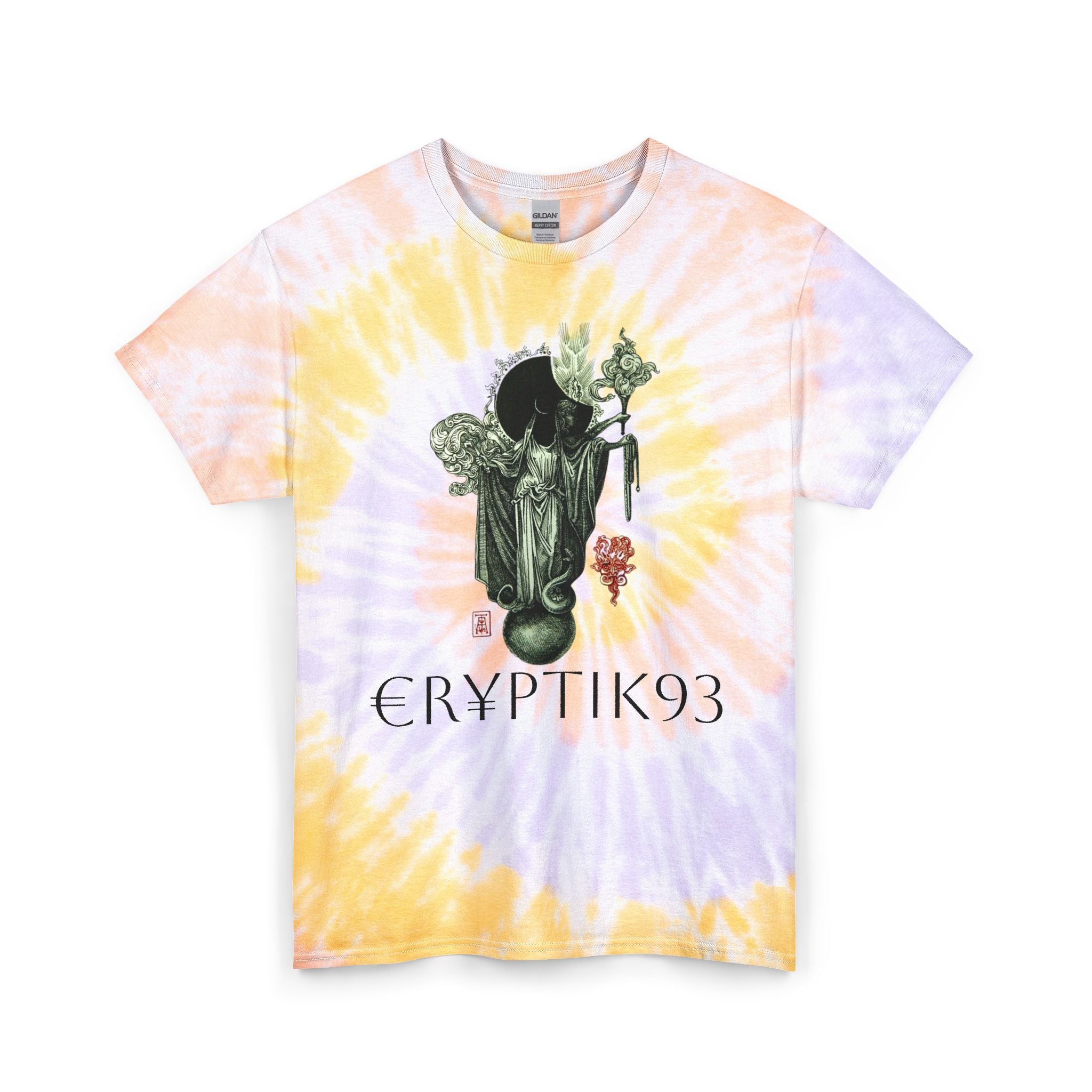 €ꋪ¥ꉣ꓄ꀤꀘ93 "BANISHED" TIE DIE T SHIRT -ENCRYPTED COLLECTION