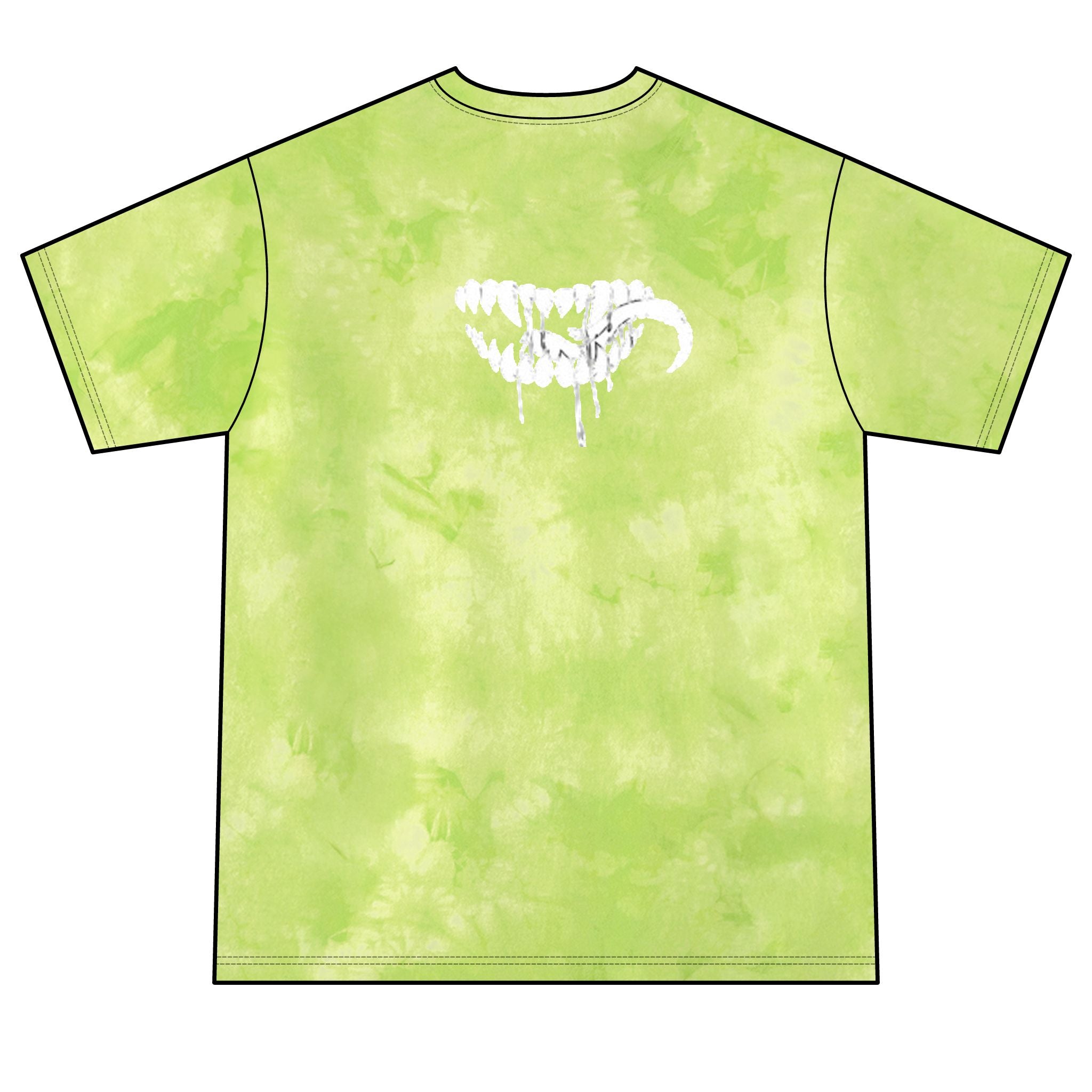 €R¥RIPTIK93 Snake Tie-Dye Tee — Green Retro Graphic T-Shirt