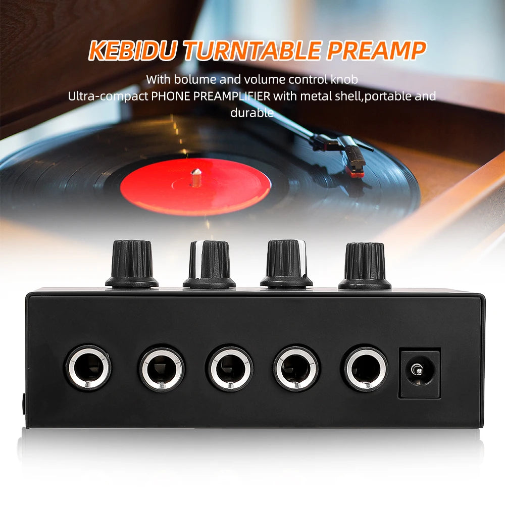 HA400 Mini Amplifier Headphone Amplifier 4 Channels Ultra-Compact Stereo Audio Amplifier Earphone Amplifier With Power Adapter