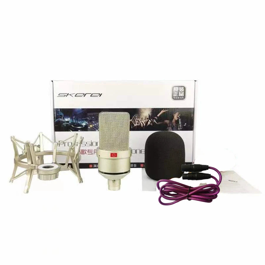 Condenser Microphone Professional Mic Recording Studio Sound For PC Computer Laptop Wired Karaoke Stand Mikrofon Audio Sing Mike