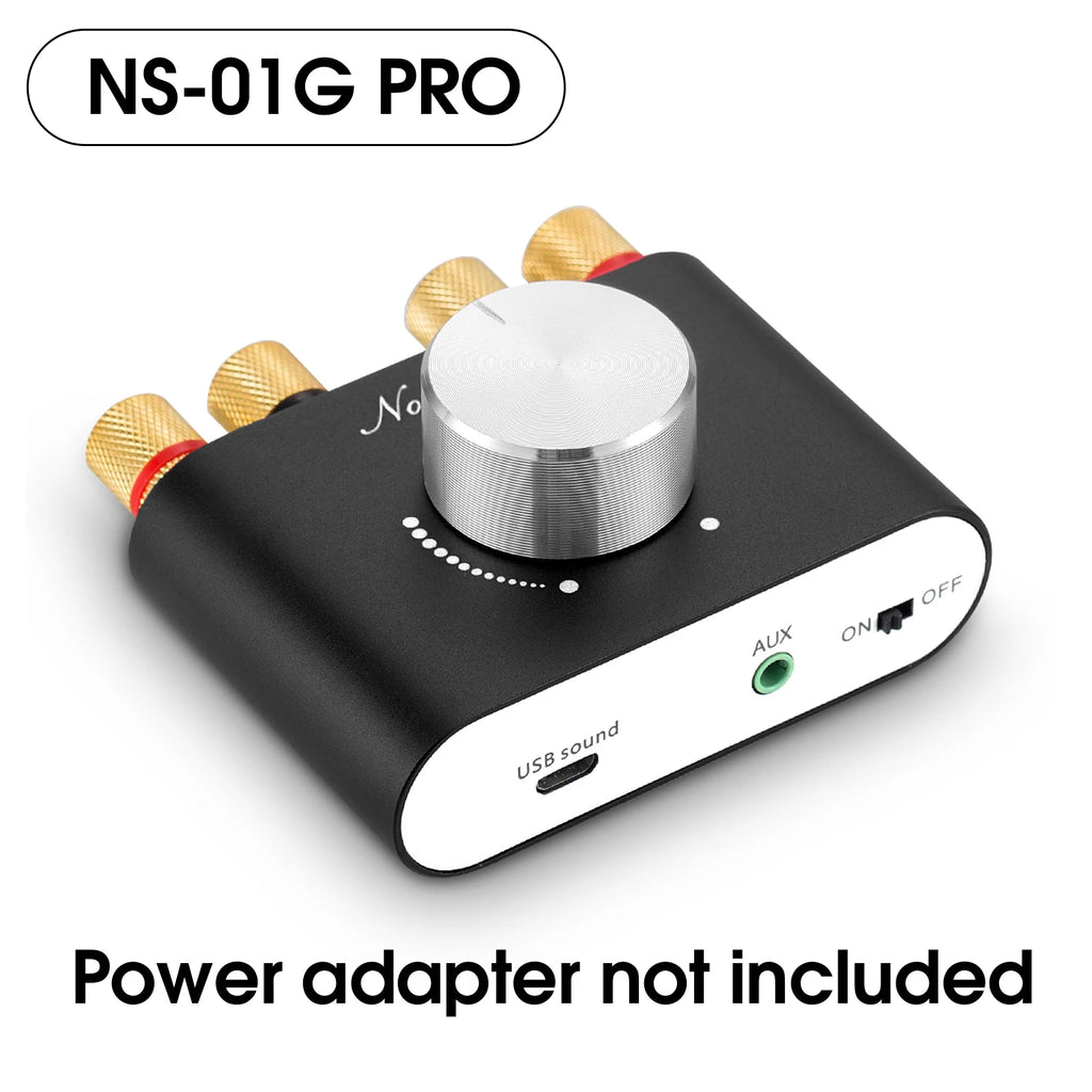 Douk Audio HiFi Bluetooth 5.0 Power Amplifier Mini TPA3116 Digital Class D Desk Stereo Audio Amp for Home Car 50W + 50W