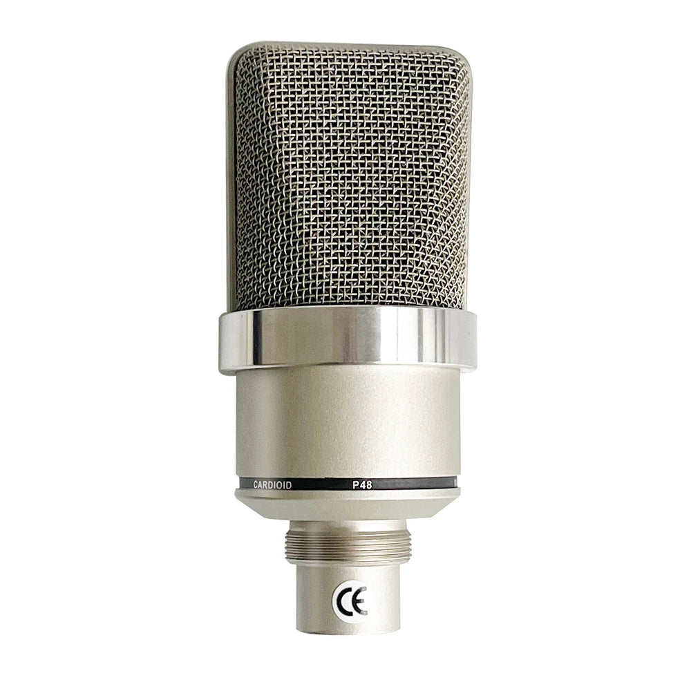 102 Diaphragm Recording Condenser Microphone for Studio Professional Studio in Wired Singing Studios,Metal Microphone