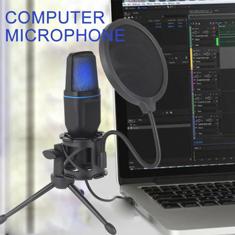 Omega House Beats USB Microphone RGB Condenser Gaming Mic